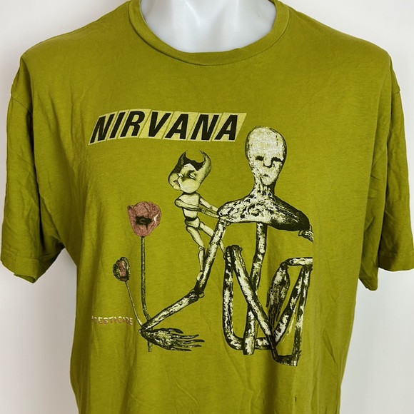 NIRVANA Shirts Official Merchandise Nirvana Incesticide Kurt Cobain